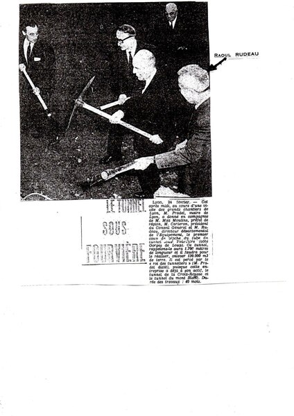 File:Premier coup de pioche du Tunnel sous Fourviére avec Raoul Rudeau et Pradel Maire de Lyon.Nov. 1968.pdf