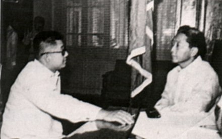 President Ferdinand Marcos meeting Aquino