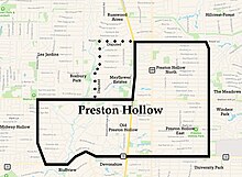 Preston Hollow's map from Preston Hollow: A Brief History Preston Hollow Boundaries.jpg