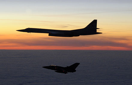 A Tu-160 is intercepted by an RAF Tornado F3 in March 2010
