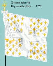 drapeau colonel de 1702 à 1715