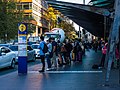 Railway Square bus interchange is a busy bus interchange wedged between Lee Street and George Street in central Sydney.