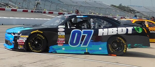 Black Jr. in the car in 2017