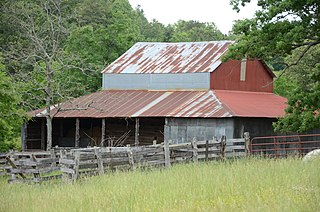 Rector Log Barn United States historic place