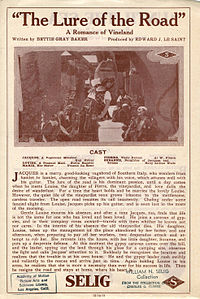 Dépliant de sortie pour LE LEURRE DE LA ROUTE, 1913.jpg