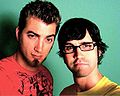 Rhett and Link, two internetainers who host the morning internet show Good Mythical Morning