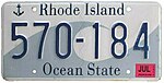 Rhode Island 2013 Lisensi Plate.jpg