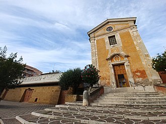 Exterior of the old and new church. Roma, chiese vecchia e nuova di San Francesco d'Assisi a Monte Mario.jpg