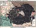 Βρετανικός χάρτης που απεικονίζει τα εδάφη τα κατοικούμενα από Ανατολικούς Ρομανικούς λαούς πριν από την έναρξη του Α΄ Παγκοσμίου Πολέμου