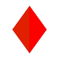 Rombo spesso: unione per il lato maggiore di due triangoli aurei isosceli ottusangoli