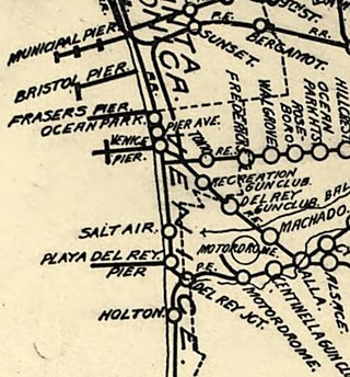 <span class="mw-page-title-main">Venice–Playa del Rey Line</span> Pacific Electric streetcar line (1905–1936)