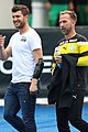 den sportlichen Leiter des SC Wiener Neustadt Andreas Schicker (links) und den Trainer des SC Wiener Neustadt Roman Mählich (rechts). the manager of sports of SC Wiener Neustadt Andreas Schicker (links )the manager of SC Wiener Neustadt Roman Mählich. (right)