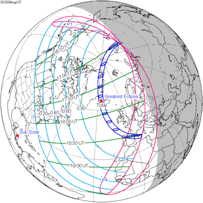 2026年8月12日日食