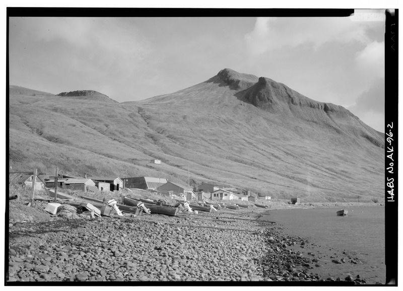 File:SHORELINE, WITH BOATS AND HOUSES - Village of Akutan, Akutan, Aleutians East Borough, AK HABS AK,2-AKUT,2-2.tif
