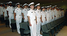 Graduation of the June 23rd 2005 class of the U.S. Navy STA-21 Commissioning Program which was held at NAVSTA Newport. STA 21 Graduation, U.S. Navy * DN-SD-06-10072.JPG