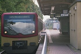 A Berlin-Heiligensee állomás szakaszának szemléltető képe