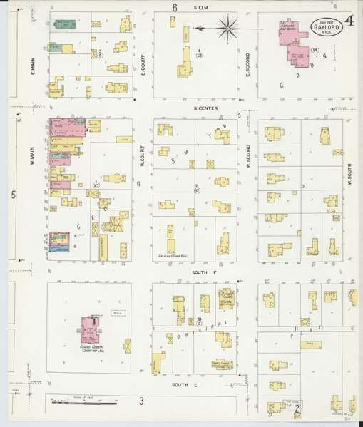 File:Sanborn Fire Insurance Map from Gaylord, Otsego County, Michigan. LOC sanborn04018 003-4.tif