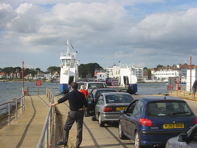 Sandbanks Ferry, looking towards Sandbanks