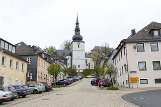 Schauenstein Town in Bavaria, Germany