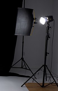 <span class="mw-page-title-main">Flag (lighting)</span> Stage accessory used to block light