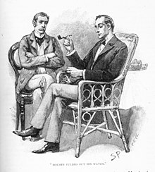 Sherlock Holmes & Watson - The Greek Interpreter - Sidney Paget.jpg