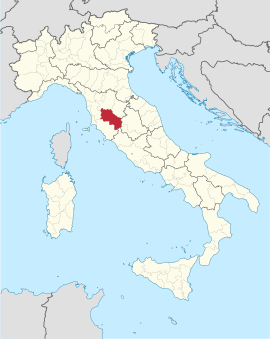 Poloha provincie Siena v rámci Talianska (klikacia mapa)