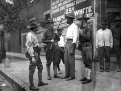 File:Soldiers with Black Resident of Washington, D.C., 1919.png