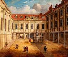 St Thomas' Hospital as it looked in the eighteenth century. St Thomas' Hospital, London. Oil painting. Wellcome V0017211.jpg