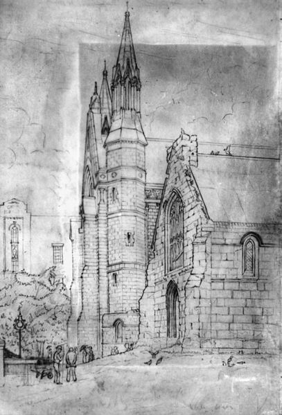 File:StateLibQld 1 138396 Pen and ink drawing of St Stephen's Cathedral, Brisbane, ca. 1932.jpg