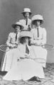 StateLibQld 2 291231 Studio portrait of four female tennis players, 1908.jpg