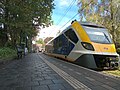 Sprinter richting Utrecht Centraal op het station