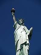 La statue de la Liberté à New York, aux États-Unis.