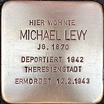 Stolperstein für Michael Levy (Neusser Straße 38)