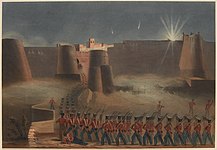 The Storming of Ghuznee. The Storming Column entering the Fortress, 23 July 1839