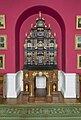 Extravagant cabinet belonging to Pope Sixtus V, then subsequently purchased by Henry Hoare for Stourhead.