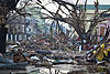 Destruction in Tacloban after Typhoon Yolanda (Haiyan) in November 2013