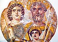 Tempera painting on wood panel - Septimius Severus and his family - Egypt - Berlin AS 31329 - 01