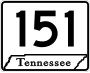 State Route 151 marker