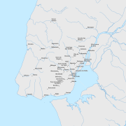 Lugares do termo de Lisboa em 1385.
