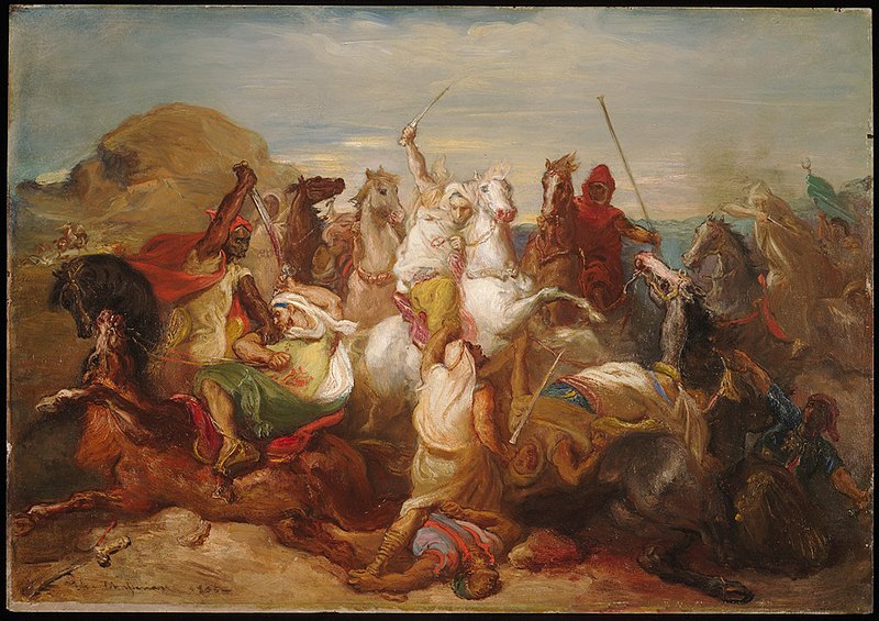 File:Théodore Chassériau - Battle of Arab Horsemen - 1942.190 - Fogg Museum.jpg