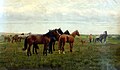 The Horses at Pasture by Narkiz Bunin (1907).jpg