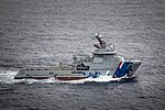 The Icelandic offshore patrol vessel ICGV Freyja sails with Allied units in the North Atlantic Ocean in support of exercise Northern Viking 2022.jpg