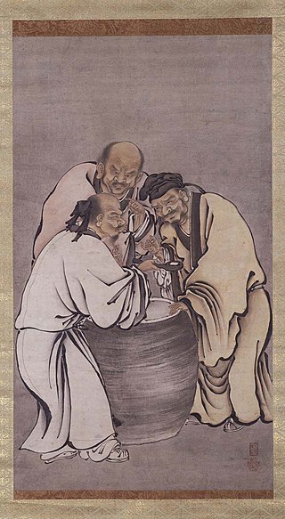 <span class="mw-page-title-main">Vinegar tasters</span> Traditional subject in Chinese painting