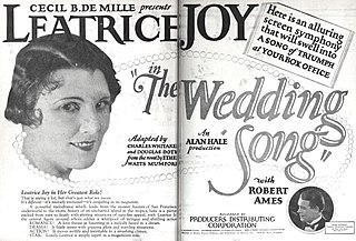 <i>The Wedding Song</i> (1925 film) 1925 film