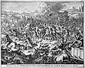 The battle at Arbela (Gaugamela) between Alexander and Darius, who is in flight (1696).jpg
