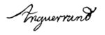 Signature d’Anguerrand