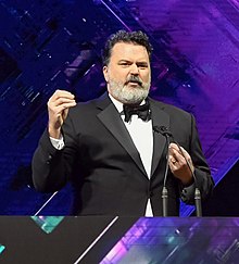 Schafer has frequently served as host of the Game Developers Choice Awards, including in 2019 Tim schafer 2019 gdca.jpg