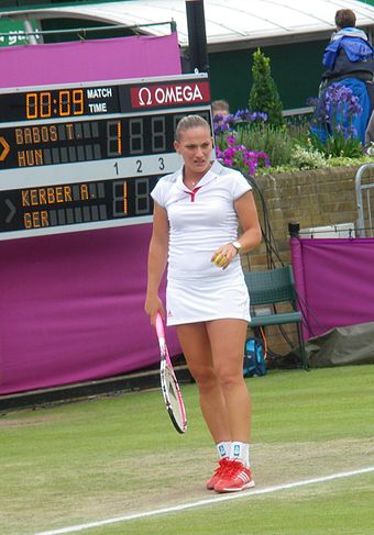 Tímea Babos in women's tennis singles.
