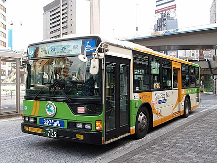 Toei buses like this operate most of Tokyo's local bus routes