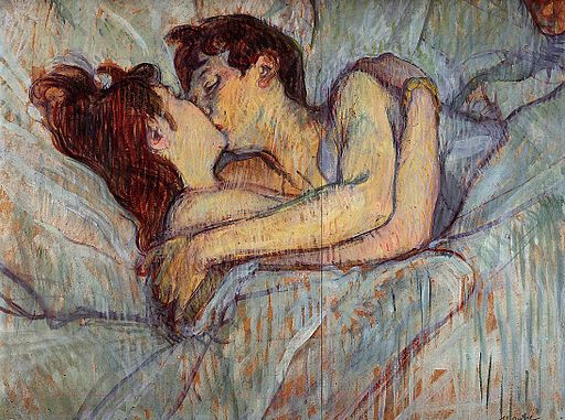 Toulouse Lautrec In bed the kiss